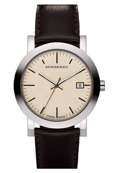 burberry leather watch strap